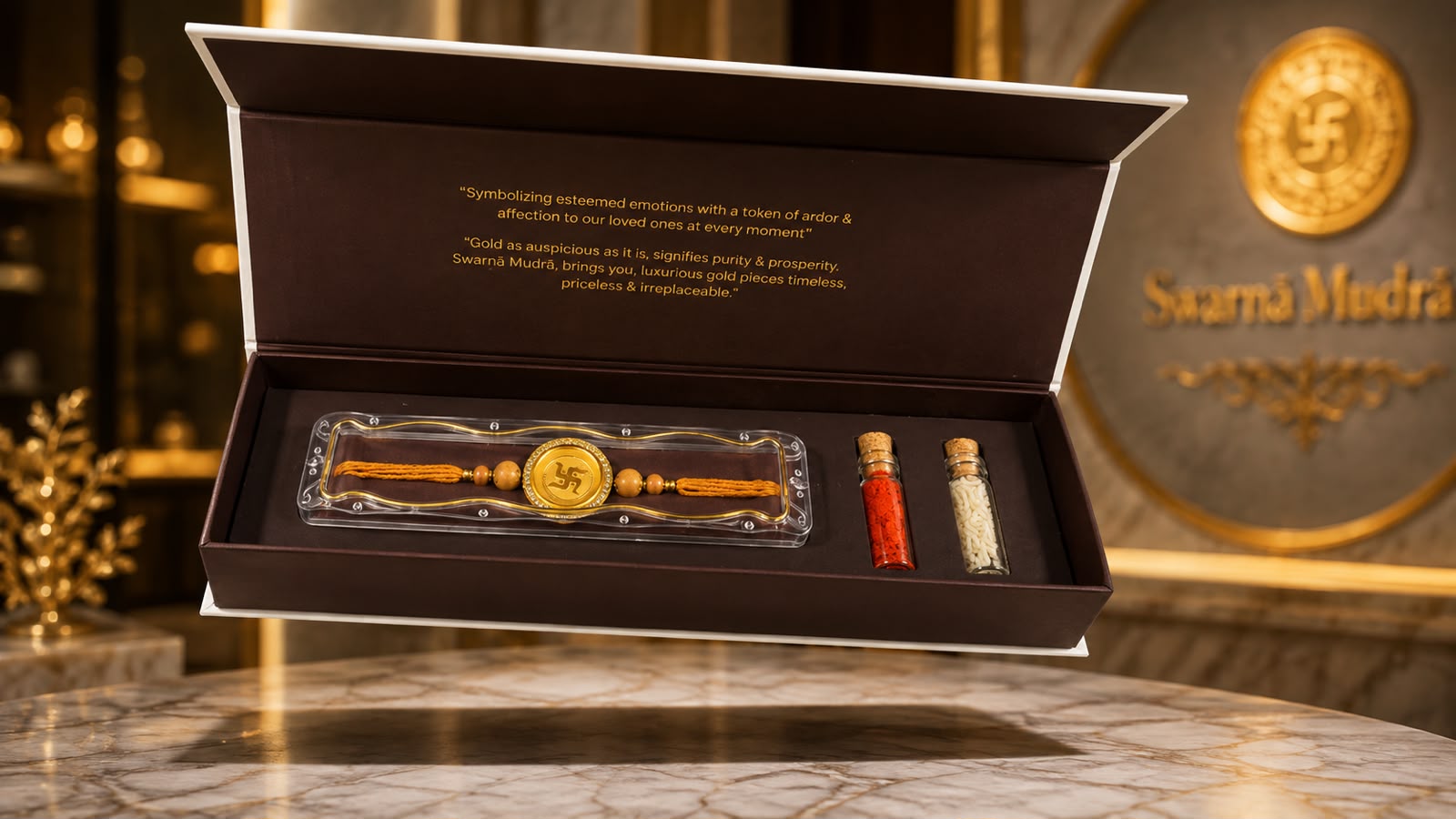 Gold Rakhi